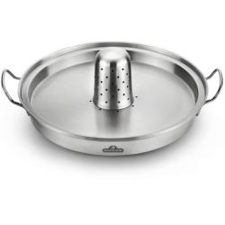 Napoleon 56067 Nerezov� stojan na kura s panvicou na zeleninu