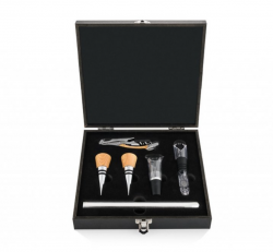 LAGUIOLE Luxury - v�vrtka na v�no s pr�slu�enstvom, rukov� dubov� drevo