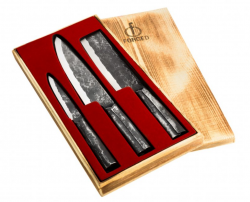 FORGED Brute - 3-dielna sada japonsk�ch no�ov: kuch�rsky n��, na zeleninu, univerz�lny