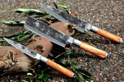 FORGED SDV-305287 Olive - 3-dielna sada no�ov: kuch�rsky n��, japonsk� n�� na zeleninu (3)