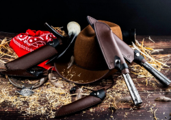 FORGED SDV-620957 Leather - ko�en� p�zdro na janponsk� n�� na zeleninu 17,5 cm (1)