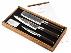 FORGED Sebra - 3-dielna sada japonsk�ch no�ov: kuch�rsky n��, na zeleninu, univerz�lny