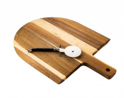 LAGUIOLE SDV-624450 Premium - kr�ja� na pizzu s doskou z exotickeho akacioveho dreva