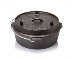 PETROMAX FT6 Liatinov� kotl�k bez no�i�iek s grilovac�m vekom s no�i�kami