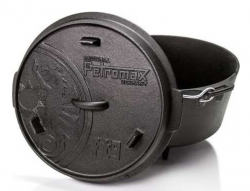 PETROMAX FT9 Liatinov� kotl�k s grilovac�m vekom s no�i�kami /veko aj kotl�k/