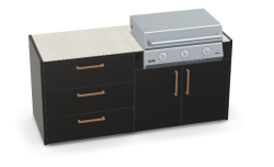 BRABURA MODULA� Z�hradn� kuchy�a s plancha grilom L CLASS ORIGINAL 30 1,96m