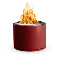 Solo Stove Nerezove bezdymov� ohnisko BONFIRE 2.0 s podstavcom, �erven�