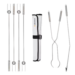 Solo Stove  Sada nerezov�ch n�strojov pre opekanie (4x), prikladanie (1x) a vybratie popol